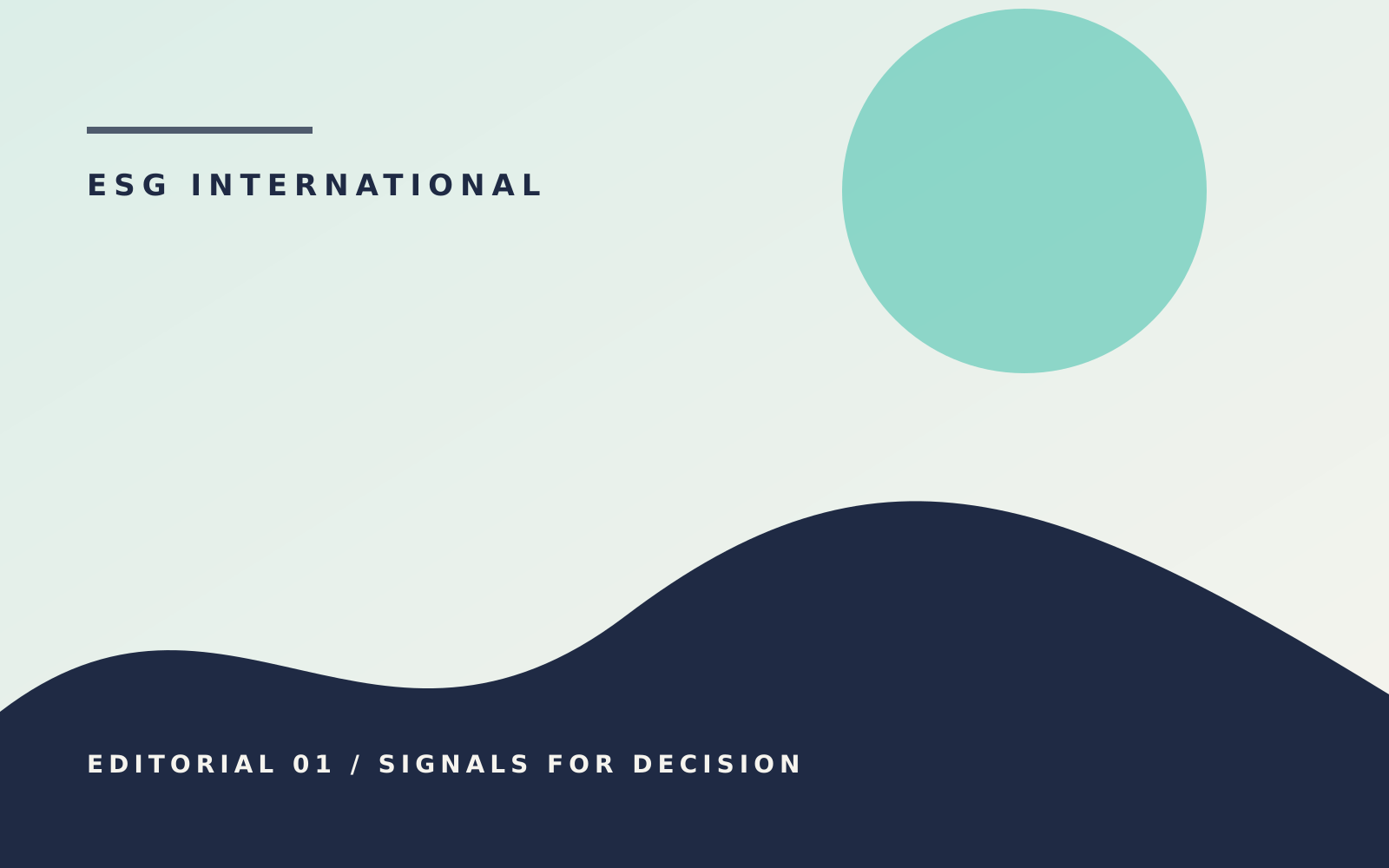 ISSB implementation editorial illustration for board briefing