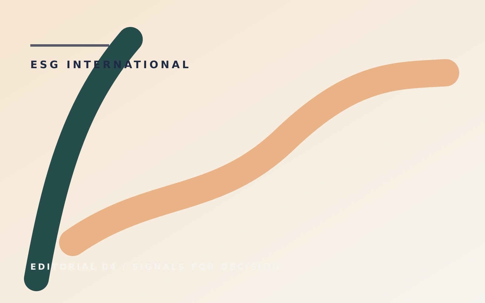 ISSB implementation editorial illustration for risk signal