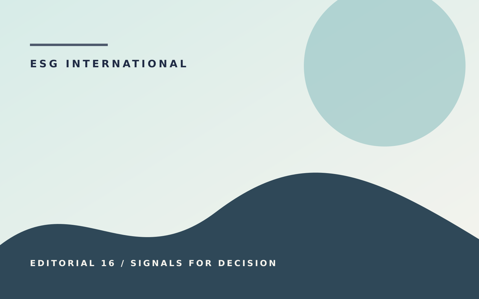 US climate disclosure editorial illustration for board briefing