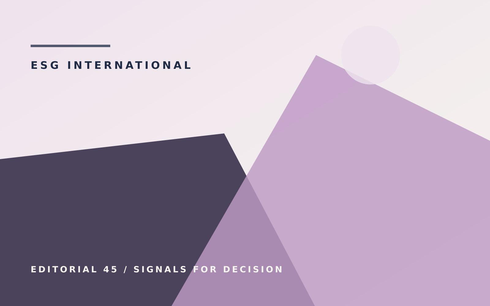 Sustainable finance editorial illustration for global-to-local view